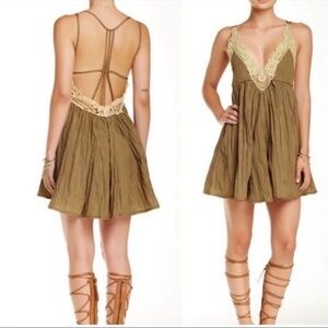 Free People x Revolve Breathless Mini Slip Dress Martini Dress. Size Small